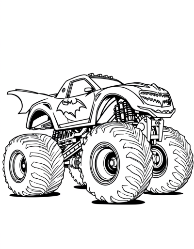 Unique Design Of Batman Monster Truck