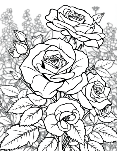 A Rose Garden In Spring