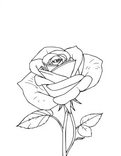 A Single White Rose Petal