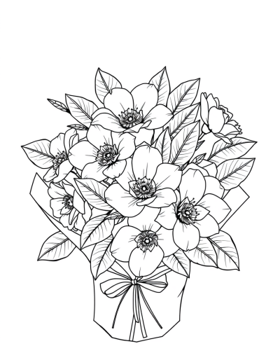 Beautifully Packaged Camellia Flowers