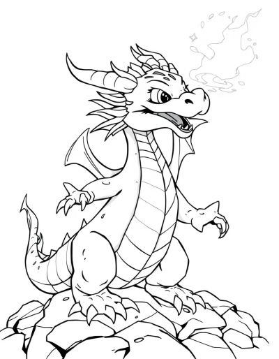 Magical Dragon Casting Spells