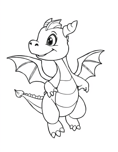 Baby Dragon Learning To Fly