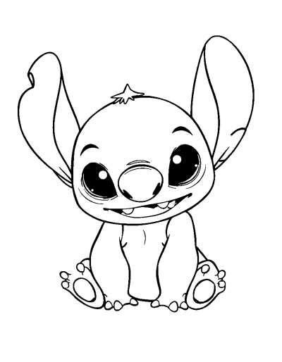 Baby Stitch Making A Mischief