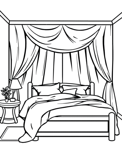 Bedroom With A Comfortable Bed