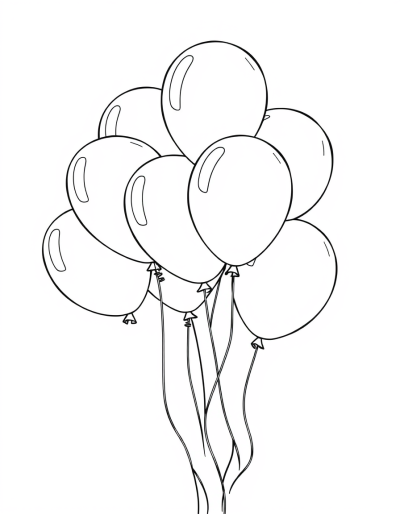 Color The Birthday Balloons Red