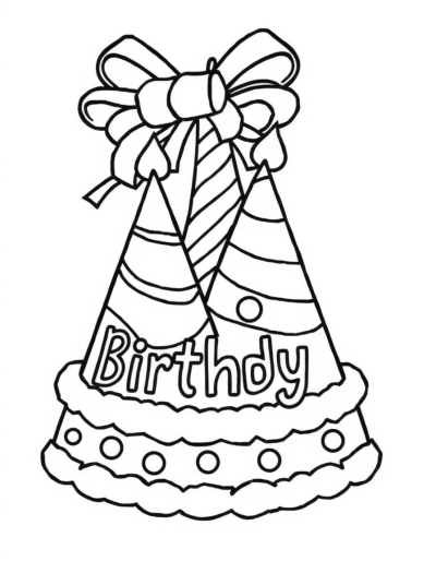 Paint The Birthday Party Hats