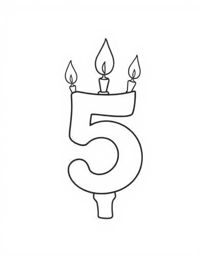 Draw Candles On The Number Five