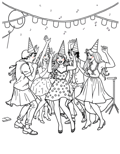 Dancing To Lively Music Beats