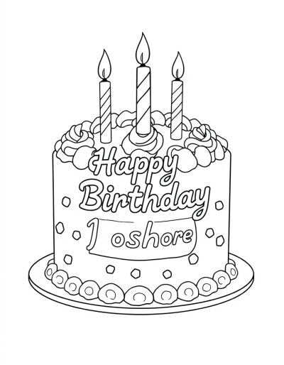 A Cake With A Personalized Message