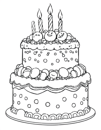 Candy Coated Birthday Cake Creation