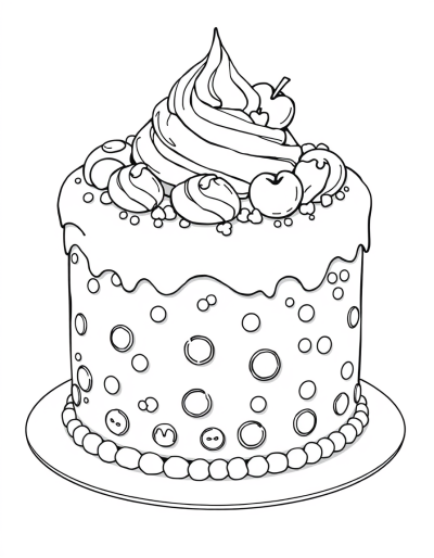 Ice Cream Topped Birthday Cake Delight