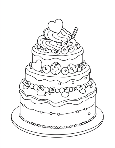 Ice Cream Topped Wedding Cake