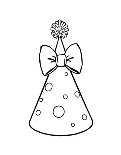 Add A Bow To The Birthday Hat