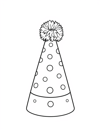 Add A Pom Pom To The Birthday Hat