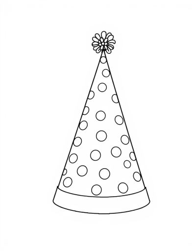 Add Polka Dots To The Birthday Hat