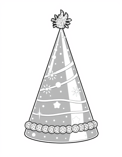 Decorate The Birthday Hat With Glitter
