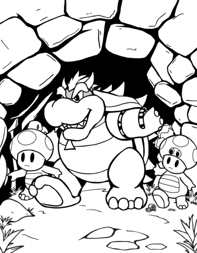 Goombas Hiding In Underground Tunnels