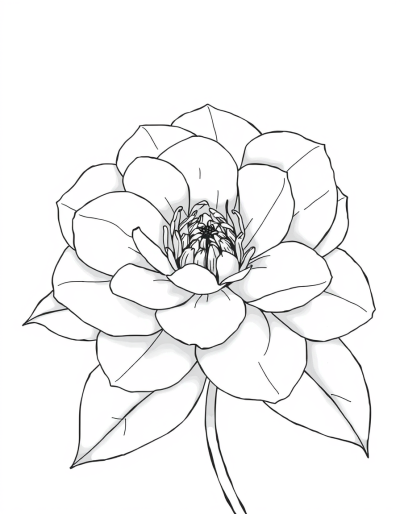 Elegant Flower With Intricate Petals