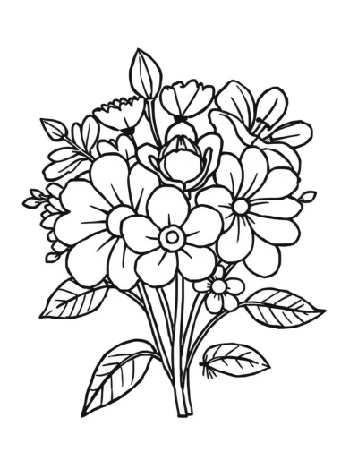 42 Flower Coloring Pages Free Printable Download