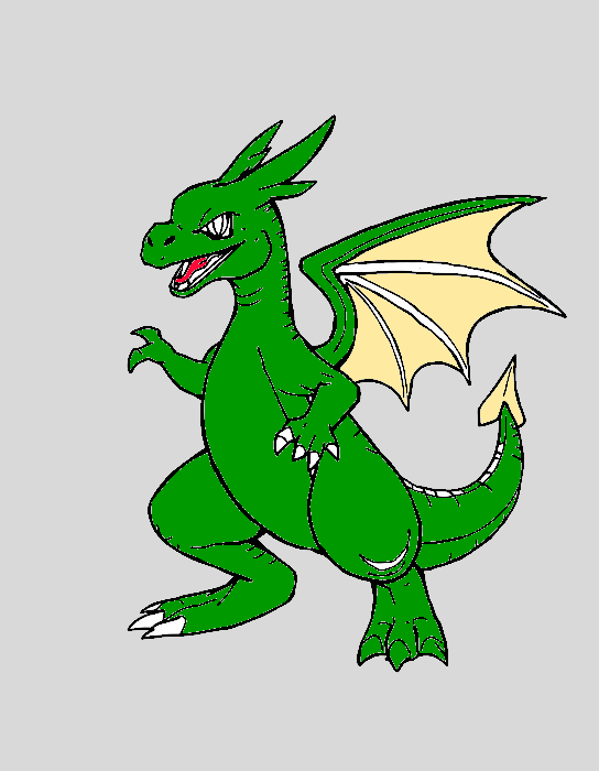 Easy Charizard Outline Coloring In For Kids