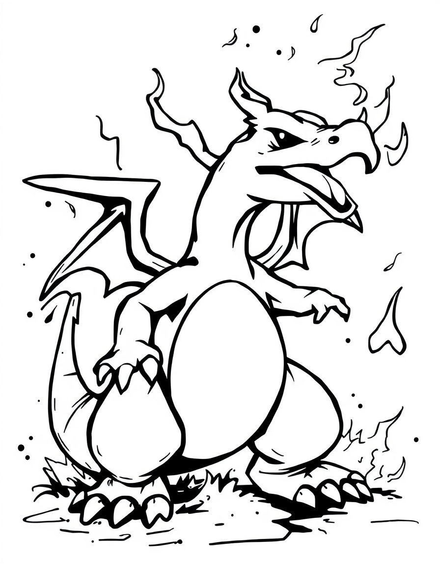 Charizard online coloring pages