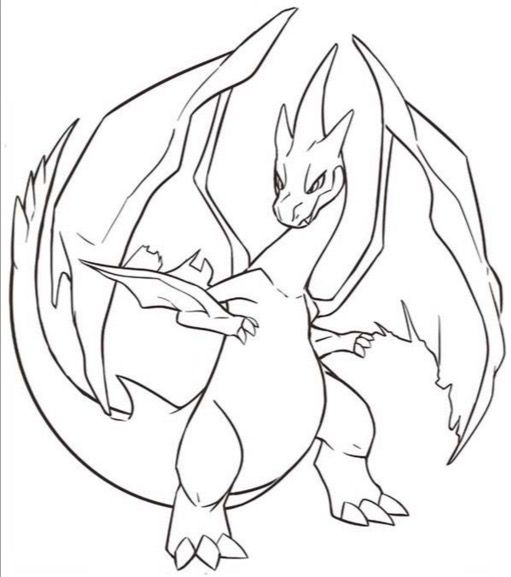 Cute Charizard Coloring page