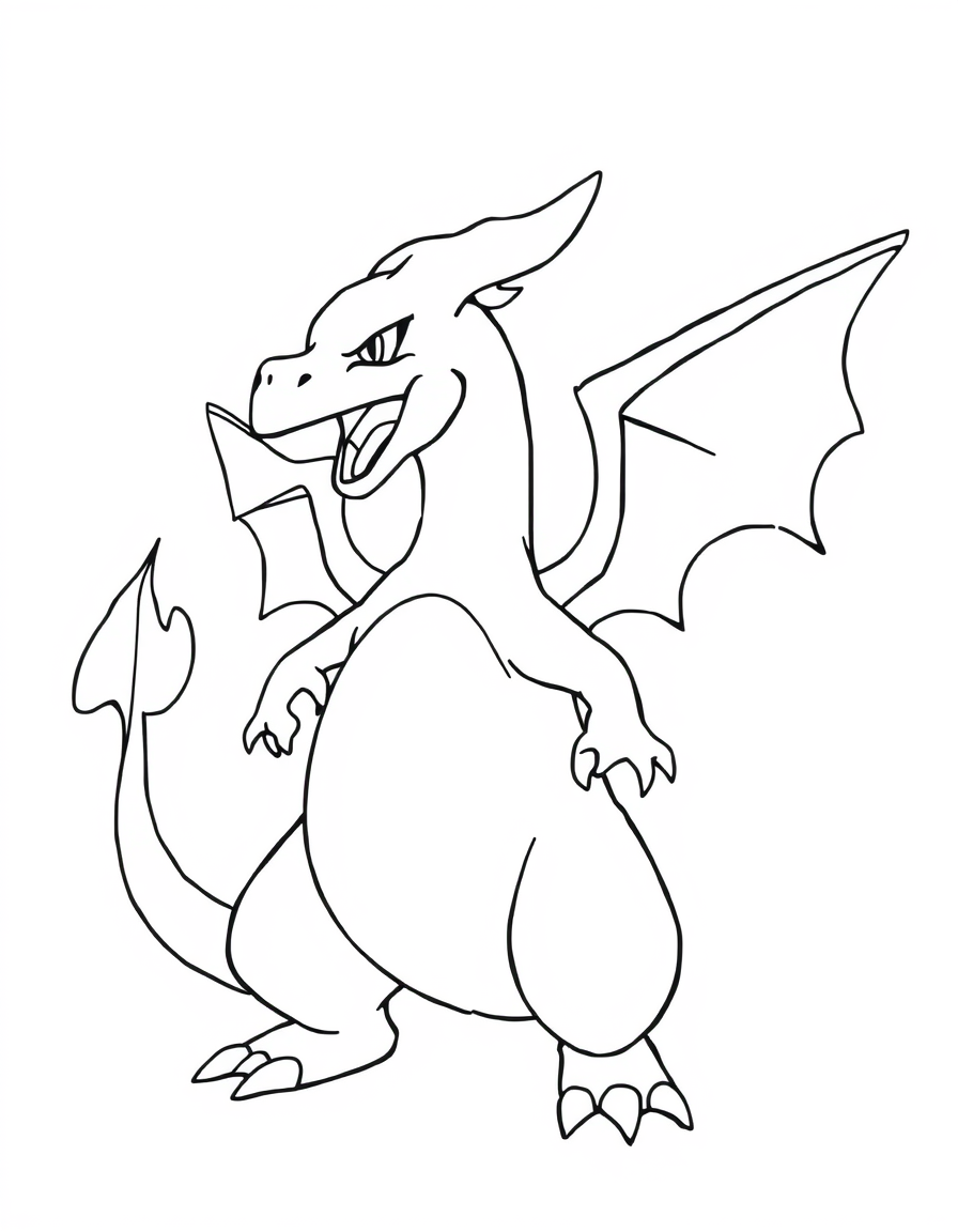 Charizard online coloring page