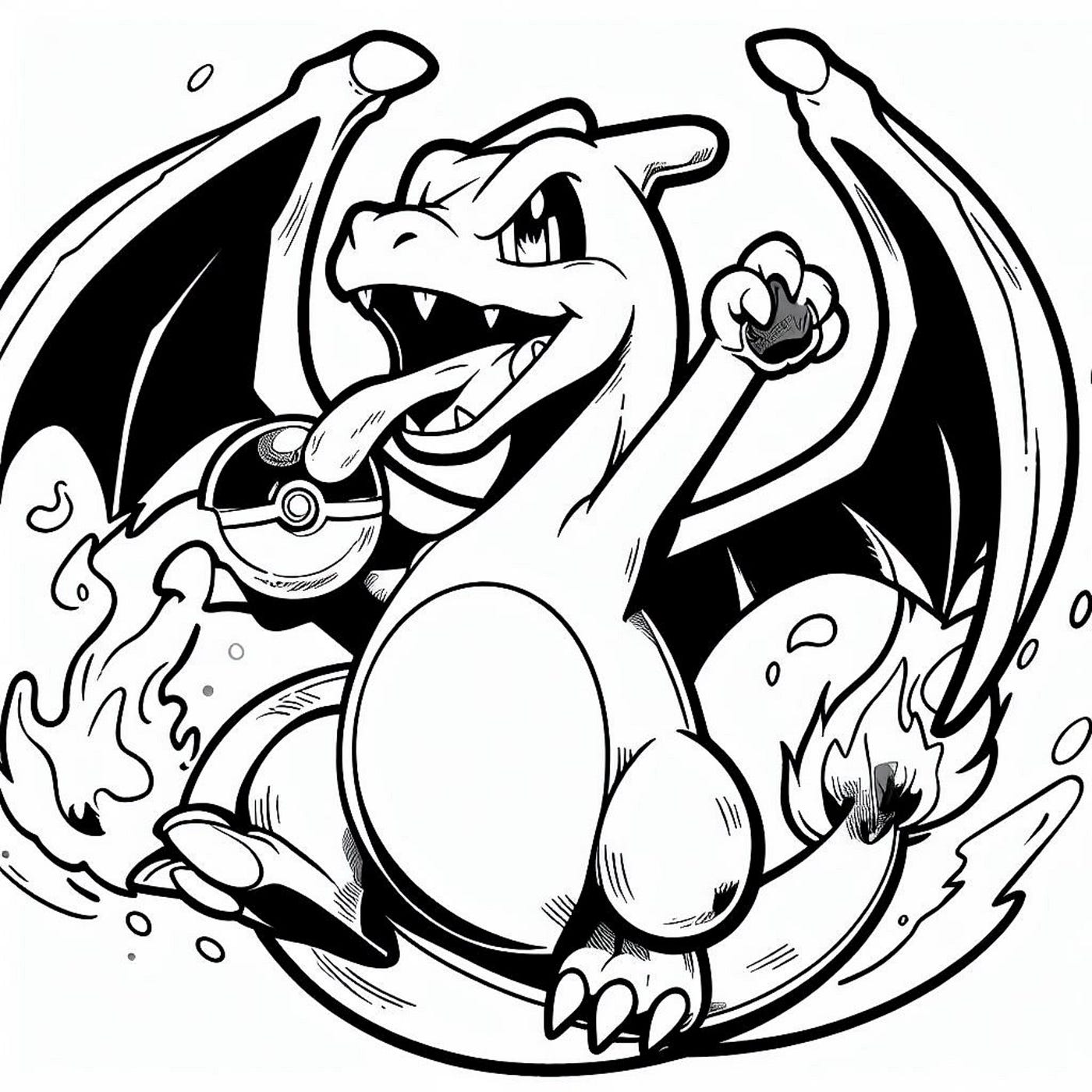 Charizard online coloring page