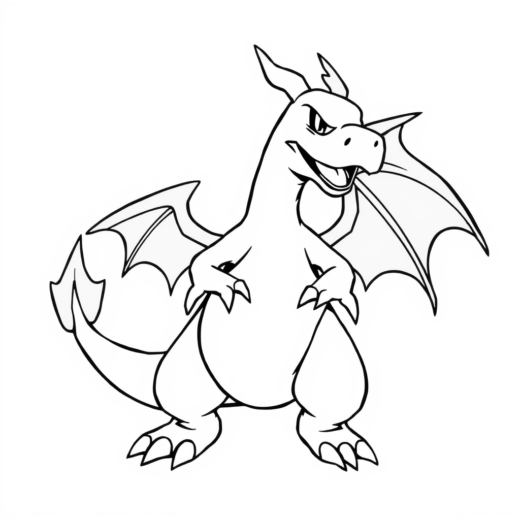 Cute Charizard Coloring page