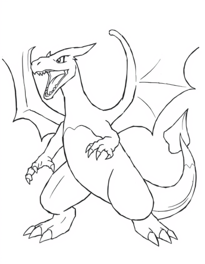 Charizard Battling Another Pokemon