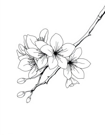 Delicate Petals Falling Softly Down