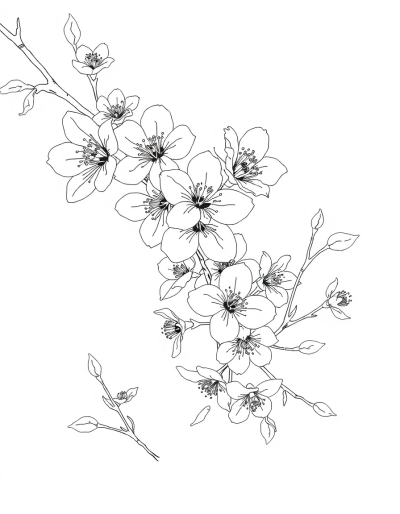 Fragrant Blossoms Dancing In The Breeze