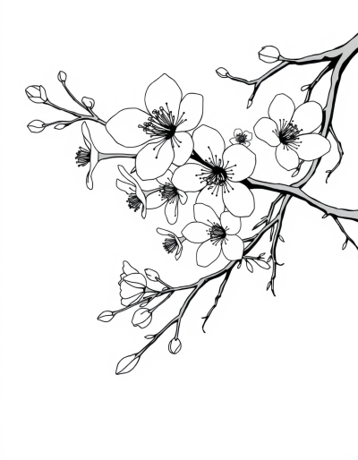 Blossoms Fluttering In The Wind