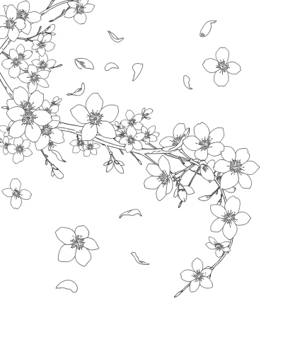 Blossoms Dancing In The Gentle Breeze