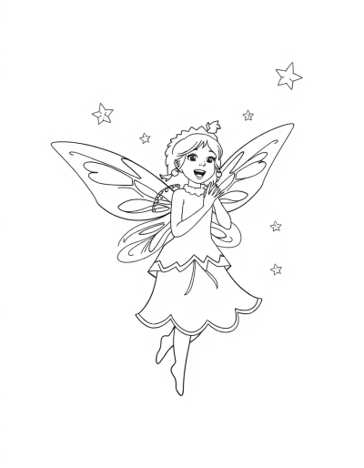 Cheerful Christmas Fairy Singing Songs Of Joy And Peace