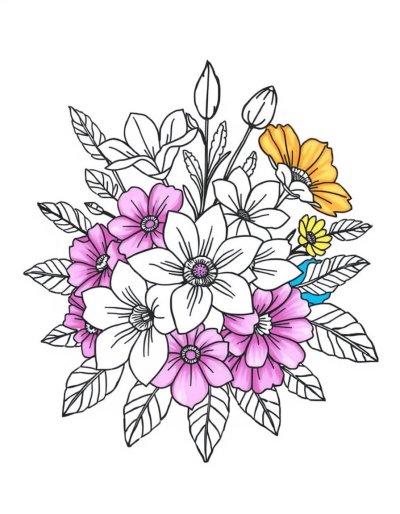 Bright And Cheerful Floral Design