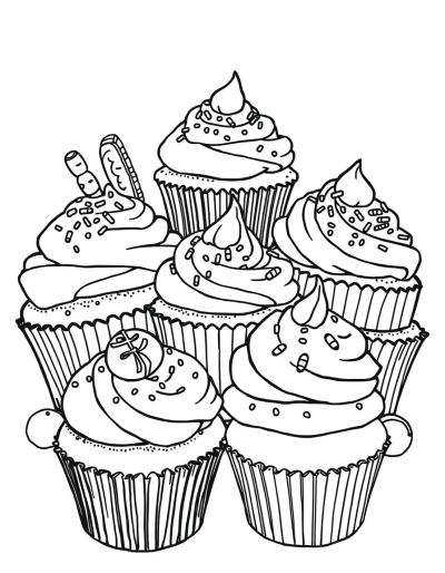 Colorful Cupcakes With Sprinkles