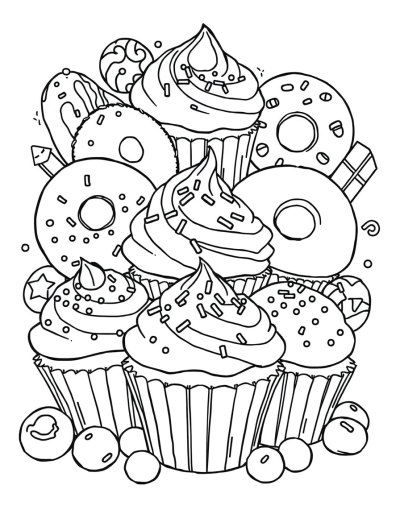 Colorful Cupcakes With Sprinkles