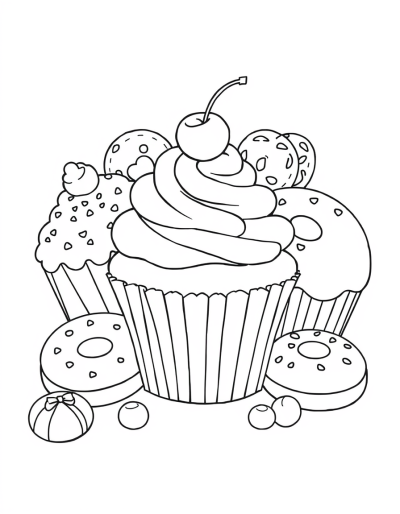 Cupcake Topped With A Cherry