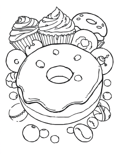 Donut Covered In Chocolate Glaze