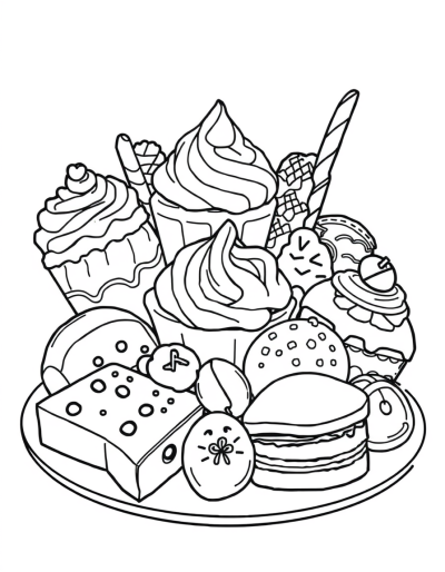 Delicious Mix Of Sweet Treats