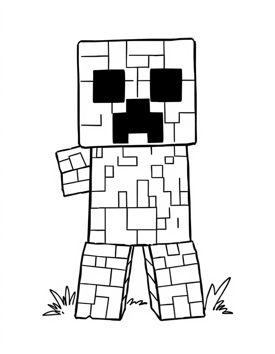 Creepy Creeper In Minecraft