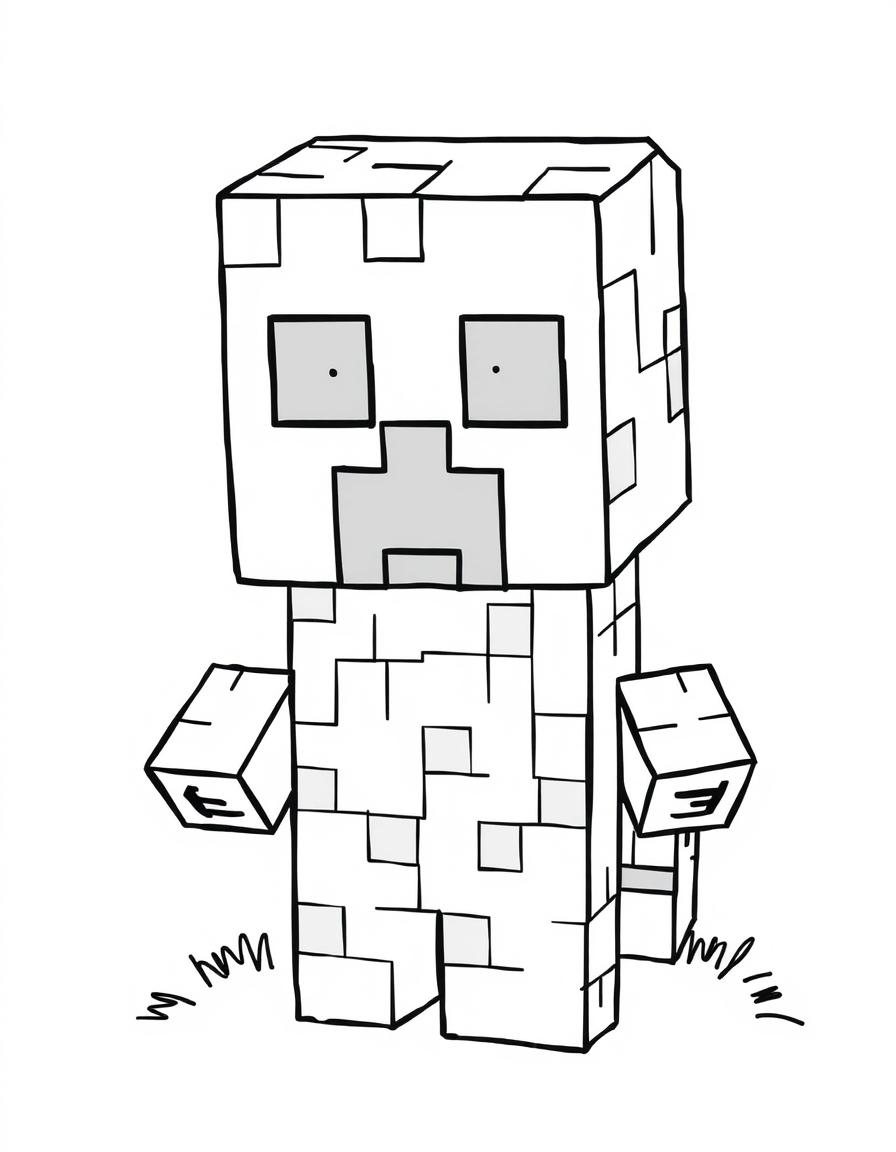 Minecraft Creeper With Glowing Eyes