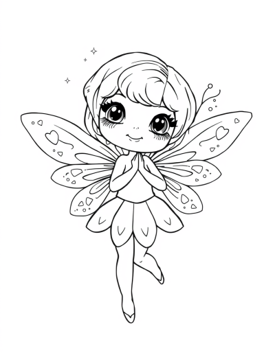 Whimsical Fairy With Sparkling Wings