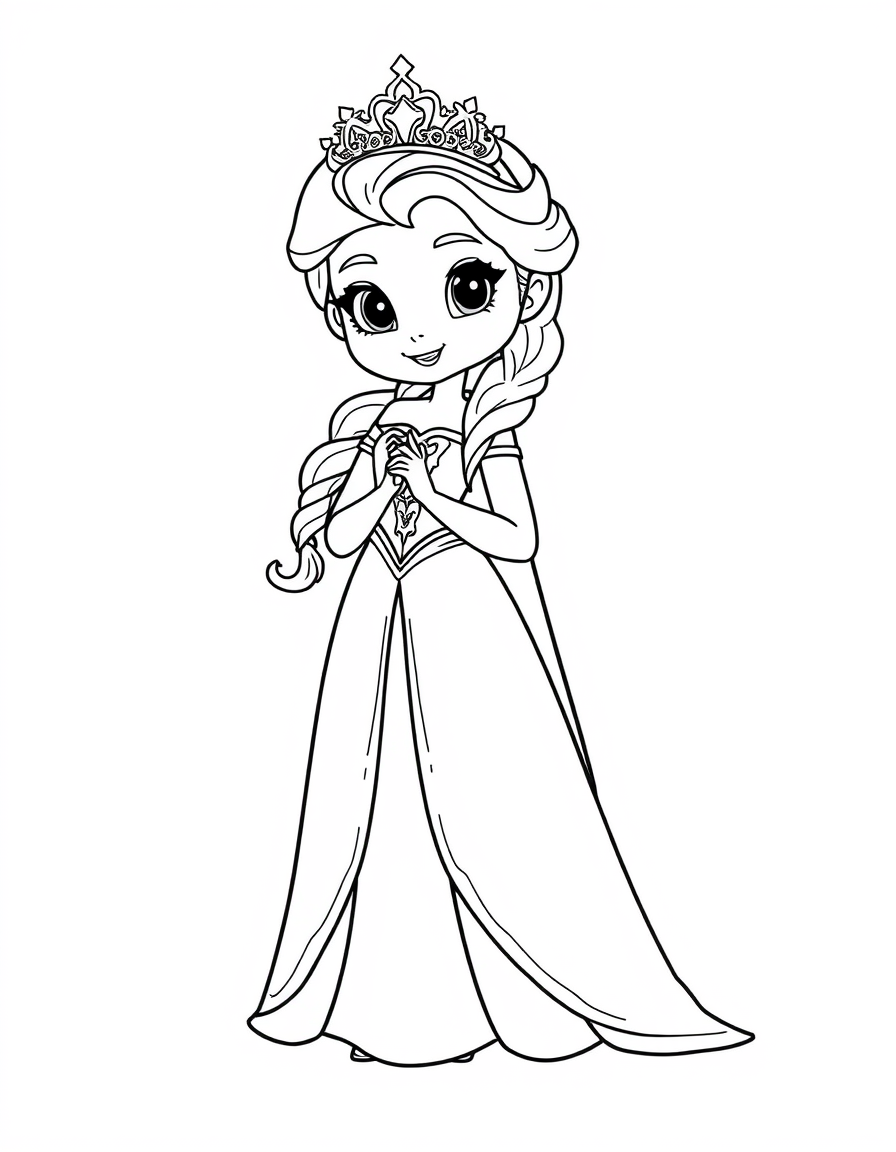 Dress Up Elsa In Royal Fashion