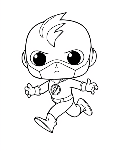 Cute Funko Pop Flash Running