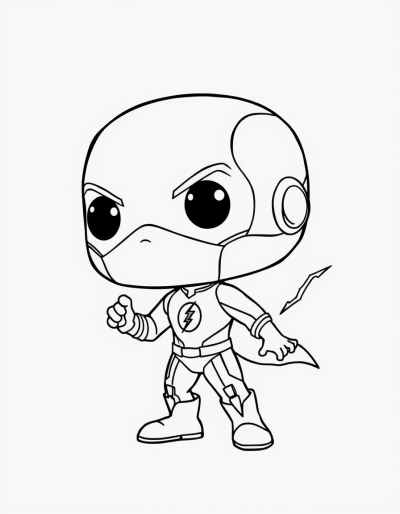 The Flash In Action Pose