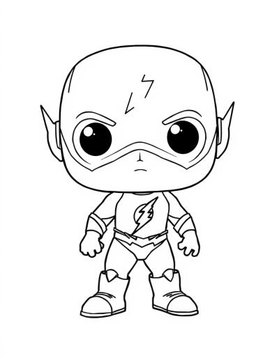 The Flash With Lightning Bolts