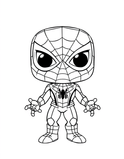 Cute Spider Man In Classic Pose