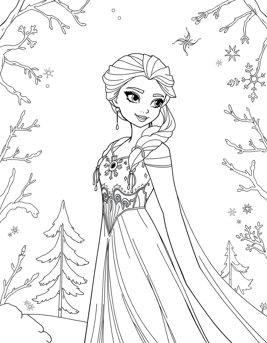 Detailed Winter Wonderland Scene